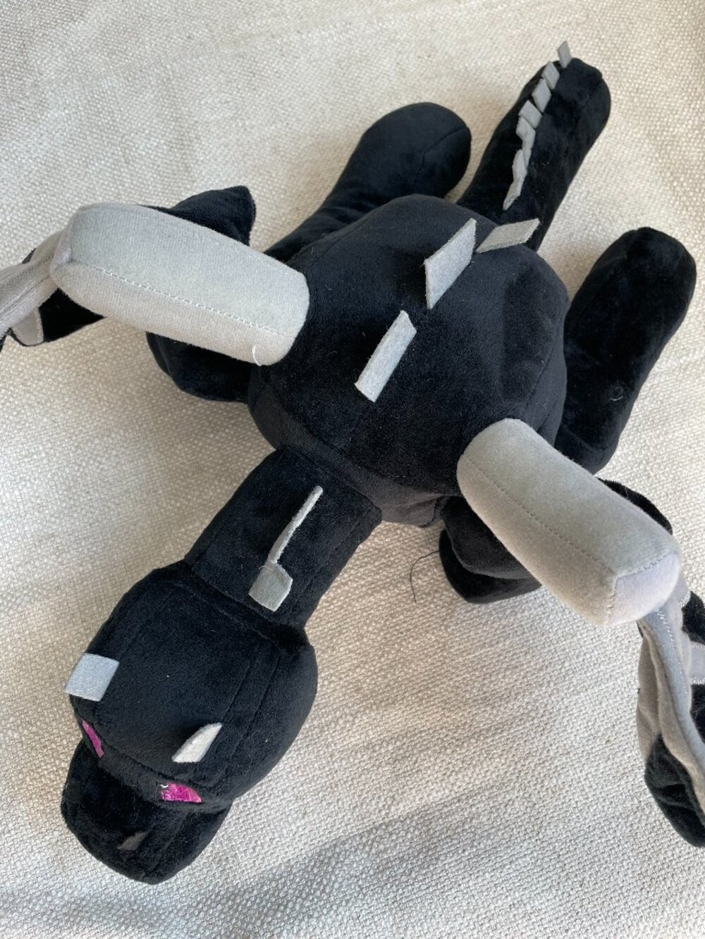 Minecraft Ender Black Dragon Plush Stuffed Animal Toy 14" CLEAN